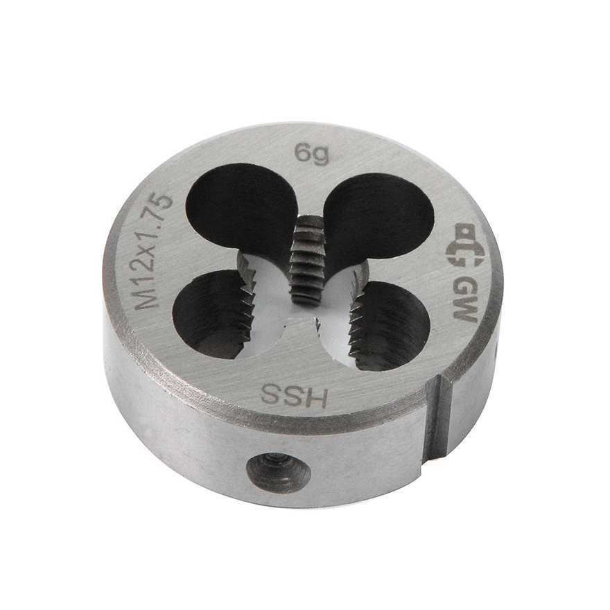 

Плашка M 12x1,75, HSS, DIN 223, 6g, 38x14 мм GARWIN INDUSTRIAL GM-DC12175, GM-DC12175