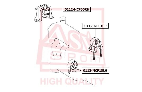 

Опора двигателя ASVA 0112ncp10r
