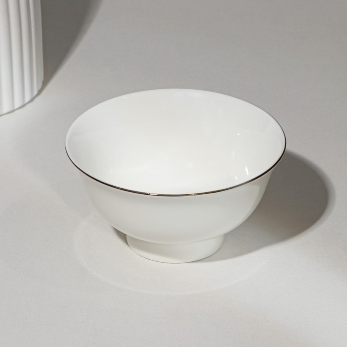 

Миска фарфоровая "Золотая линия", 300 мл, цвет белый, Золотая линия