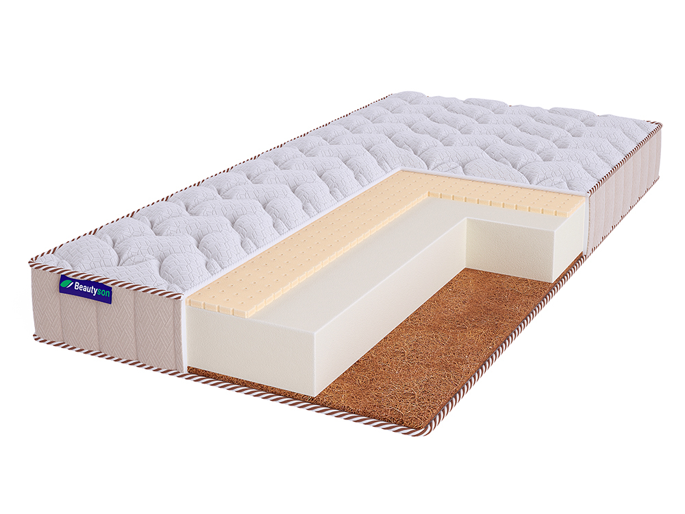 

Матрас Beautyson Roll Foam 10 Balance Lux 160х200, Бежевый;белый;серый;серебристый, Roll Foam 10 Balance Lux