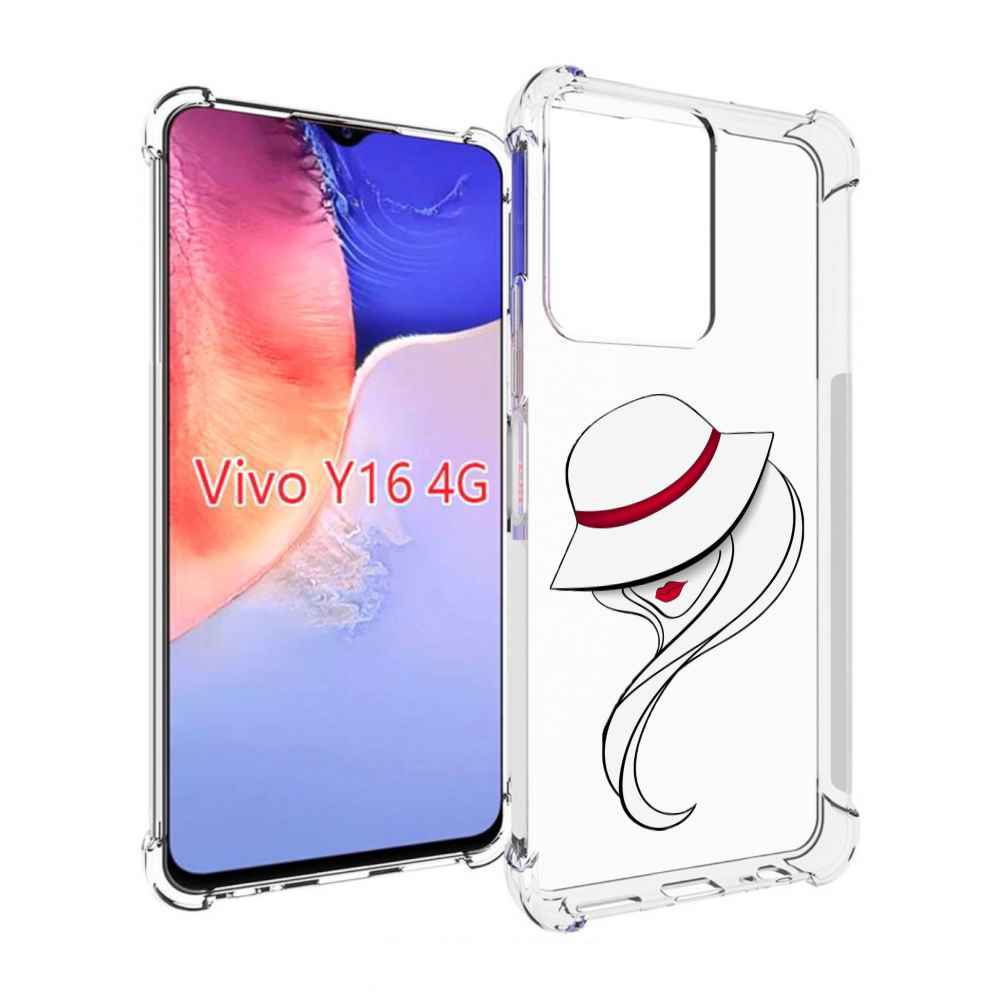 

Чехол MyPads Лого женский для Vivo Y16 4G/ Vivo Y02S, Прозрачный, Tocco