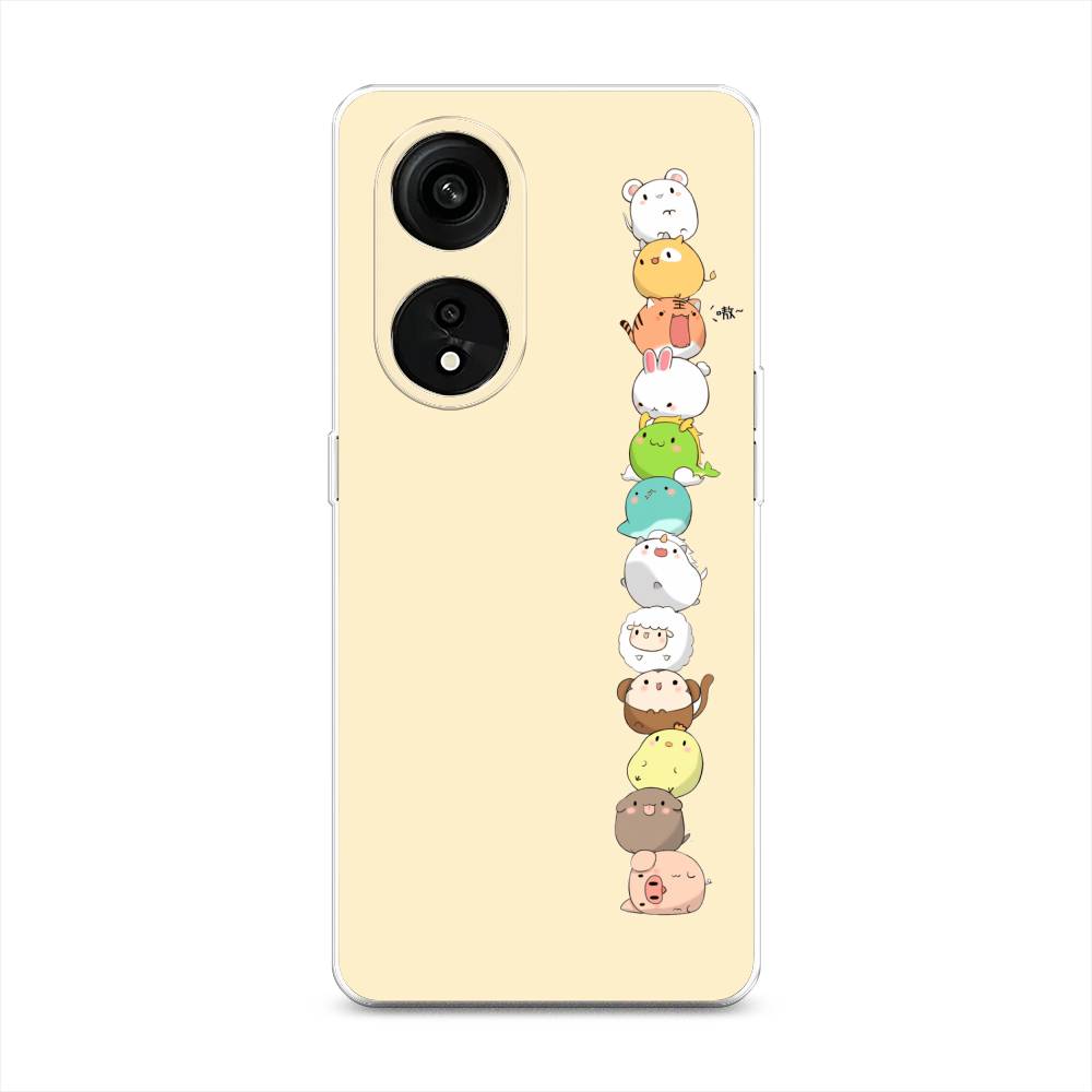 

Чехол Awog на Oppo Reno 8T 5G "Питомцы Чиби", Желтый, 2513150-2
