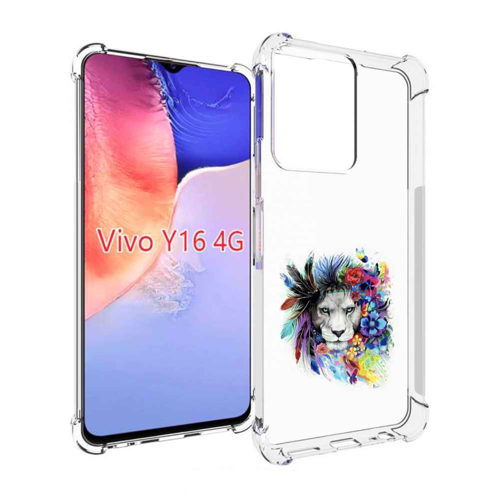 

Чехол MyPads Лев 2 для Vivo Y16 4G/ Vivo Y02S, Прозрачный, Tocco