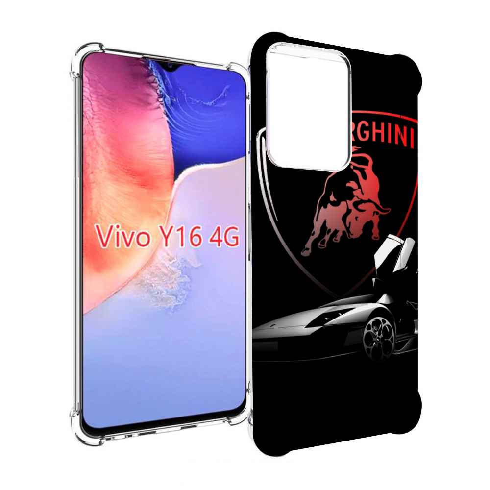 

Чехол MyPads Ламборгини-black мужской для Vivo Y16 4G/ Vivo Y02S, Прозрачный, Tocco
