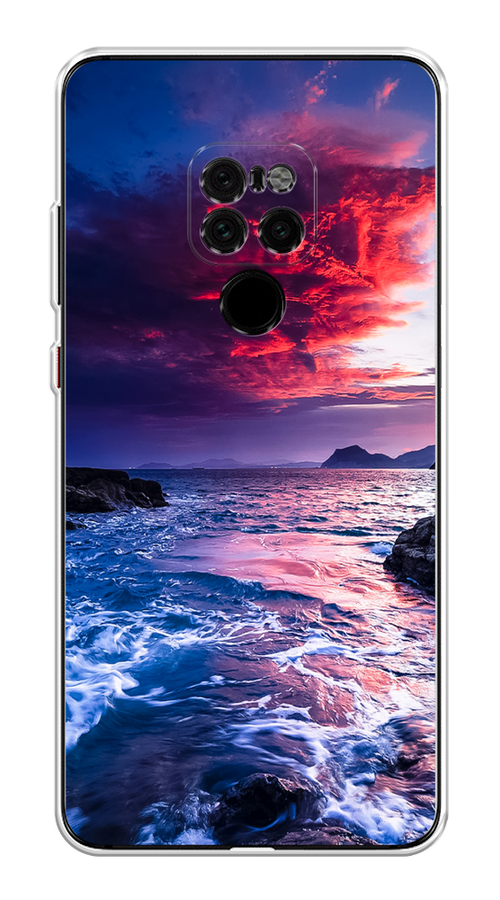 

Чехол Awog на Huawei Mate 20 "Волны 1", Розовый;синий, 66850-4