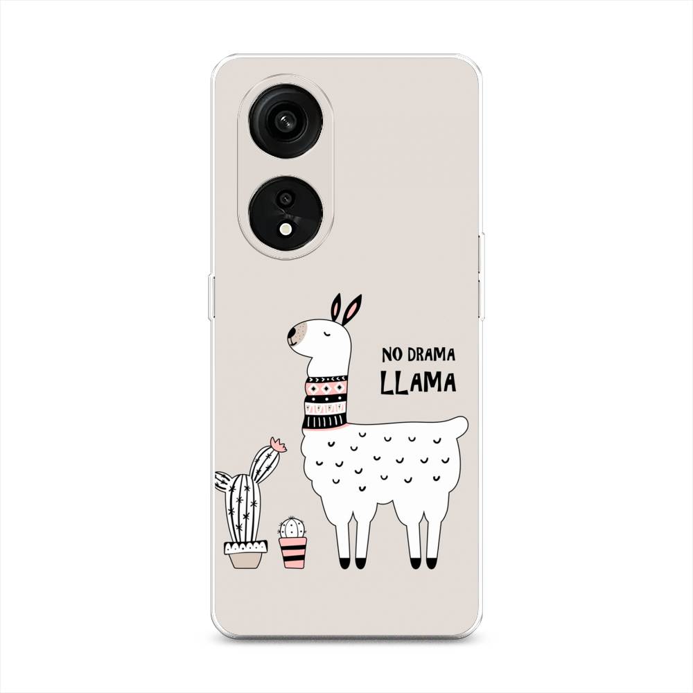 

Чехол Awog на Oppo Reno 8T 5G "No drama LLama", Бежевый;серый;белый, 2513150-2