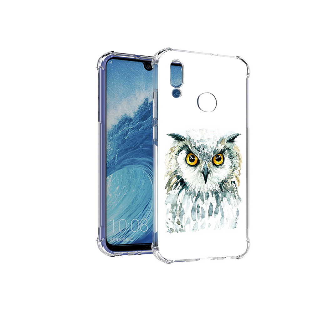 

Чехол MyPads Tocco для Huawei P Smart (2019) Серьезная сова, Прозрачный, Tocco