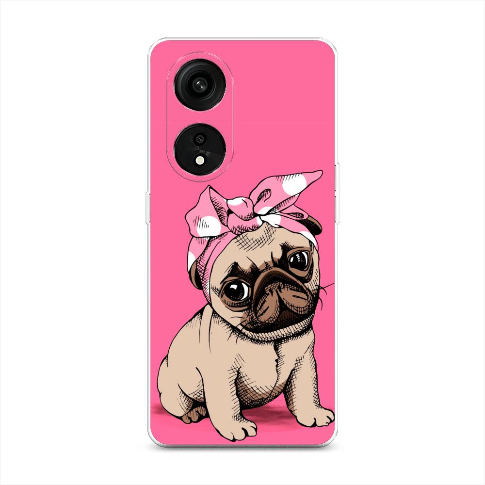 

Чехол Awog на Oppo Reno 8T 5G "Dog Pin-Up", Розовый;бежевый, 2513150-2