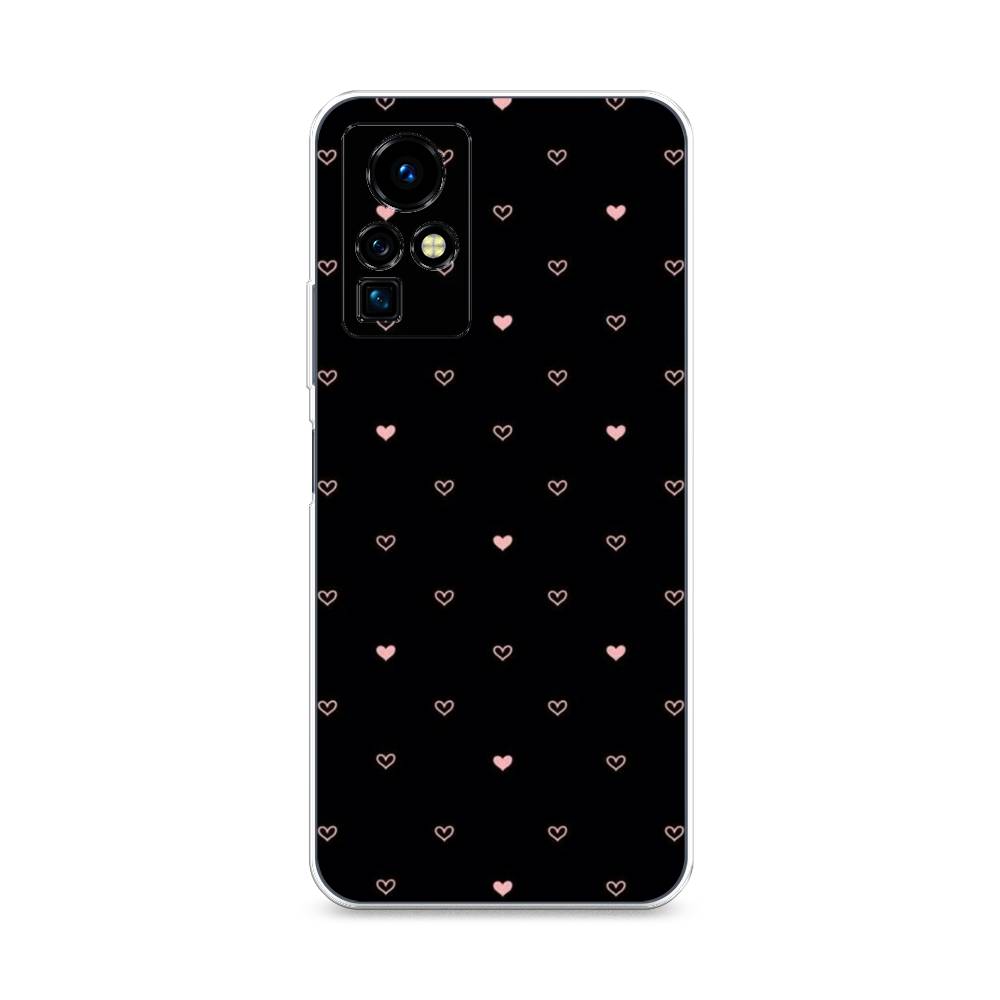 

Чехол Awog на Infinix Zero X Pro "Черный фон и сердечки", Разноцветный, 3101150-3