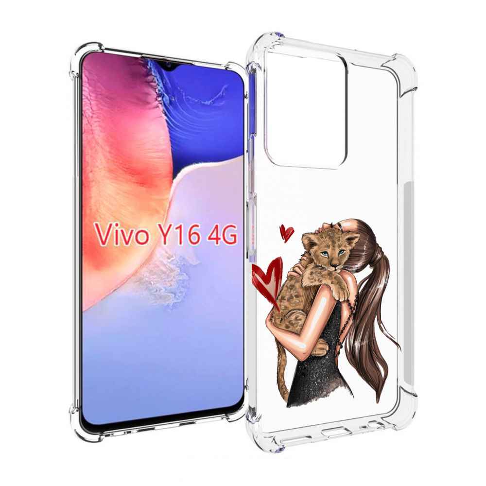 

Чехол MyPads Кошачья-любовь для Vivo Y16 4G/ Vivo Y02S, Прозрачный, Tocco