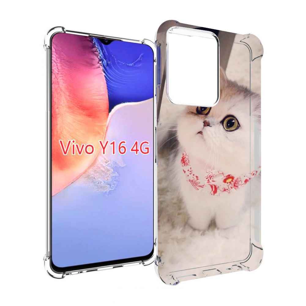 

Чехол MyPads Котеночек женский для Vivo Y16 4G/ Vivo Y02S, Прозрачный, Tocco
