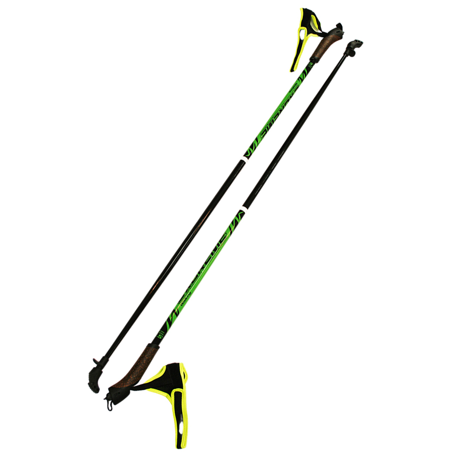 Палки для скандинавской ходьбы STC Extreme, зеленый, 115 см