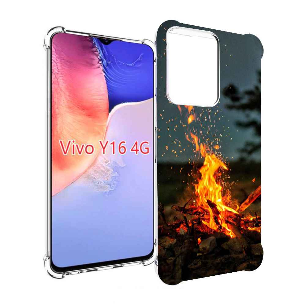 

Чехол MyPads Костер-ночное-небо для Vivo Y16 4G/ Vivo Y02S, Прозрачный, Tocco