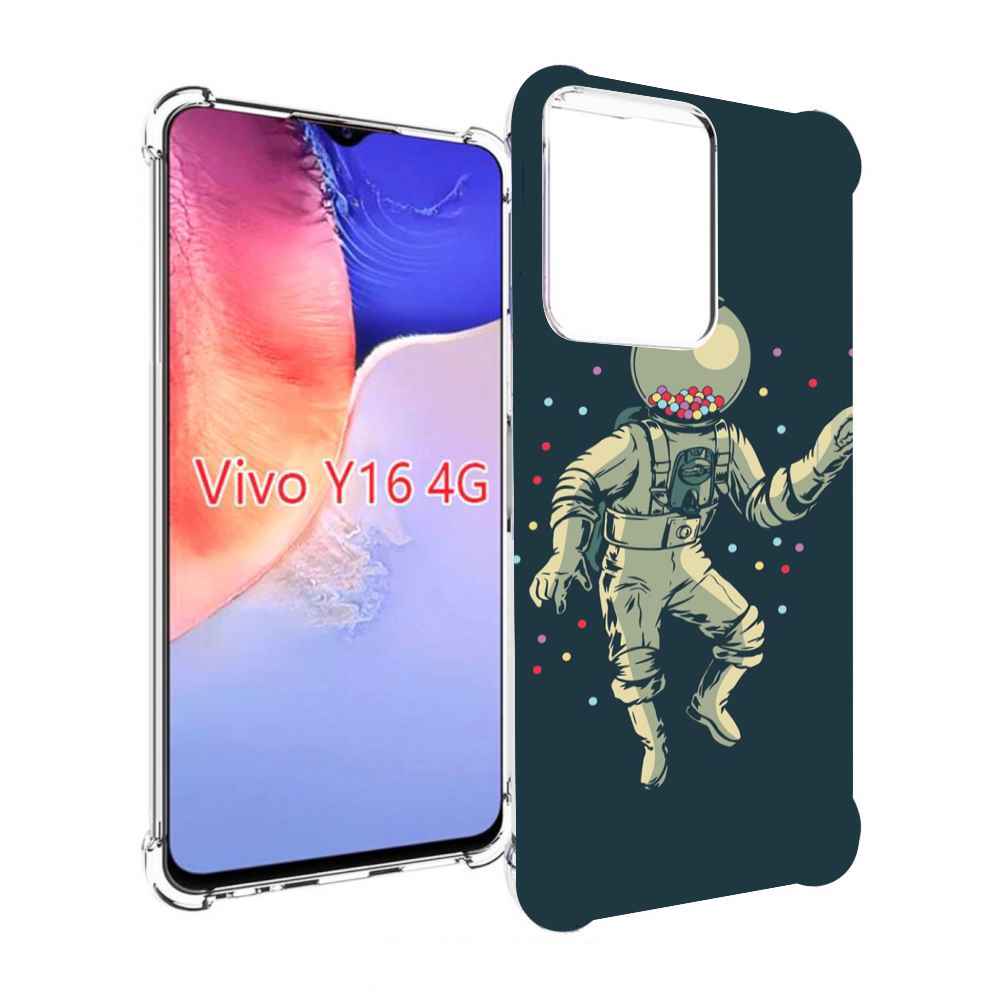 

Чехол MyPads Космонавт для Vivo Y16 4G/ Vivo Y02S, Прозрачный, Tocco