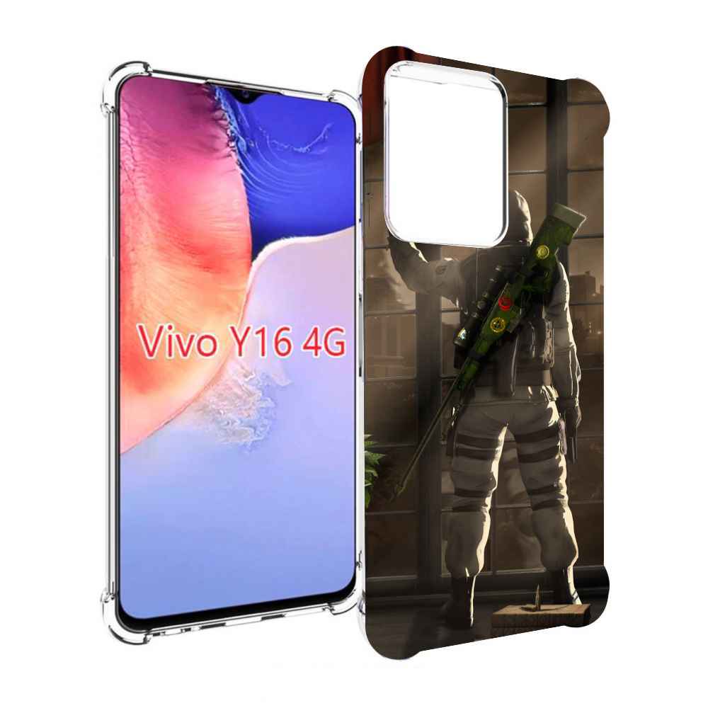 

Чехол MyPads Контр-Страйк-в-дыму для Vivo Y16 4G/ Vivo Y02S, Прозрачный, Tocco