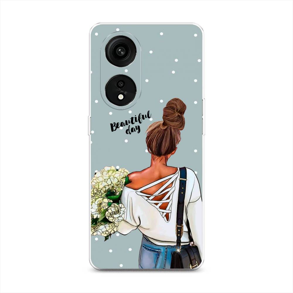 

Чехол Awog на Oppo Reno 8T 5G "Beautiful day", Голубой;коричневый;бежевый, 2513150-6