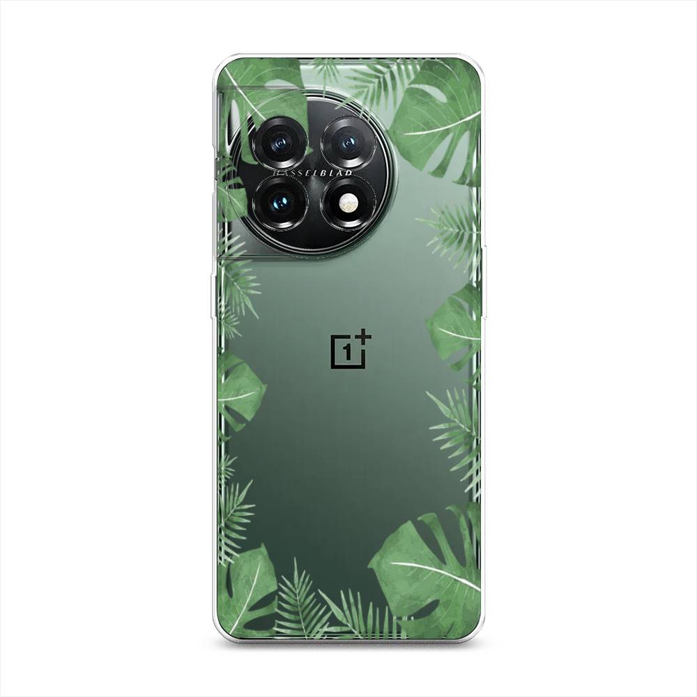 

Чехол Awog на OnePlus 11 "Листья папоротника рамка", Зеленый, 153650-8