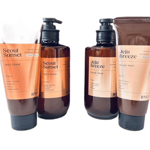 

Набор Ryo для мытья головы шампунь 585мл маска 200мл по 2шт Hair Loss Expert Care Perfum