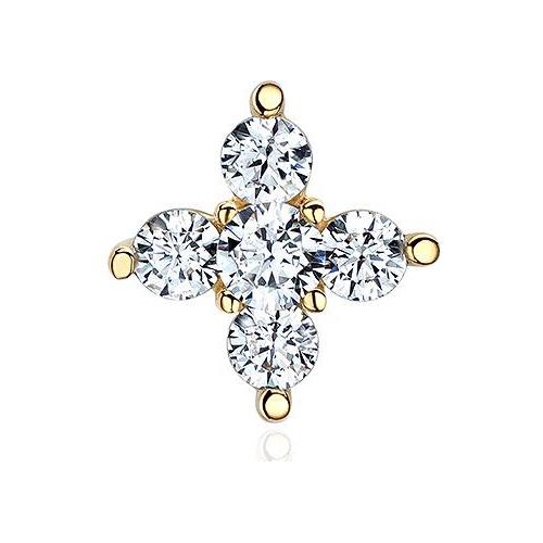 

Бегунок из желтого золота Эстет 01П1313914, фианит, 01П1313914