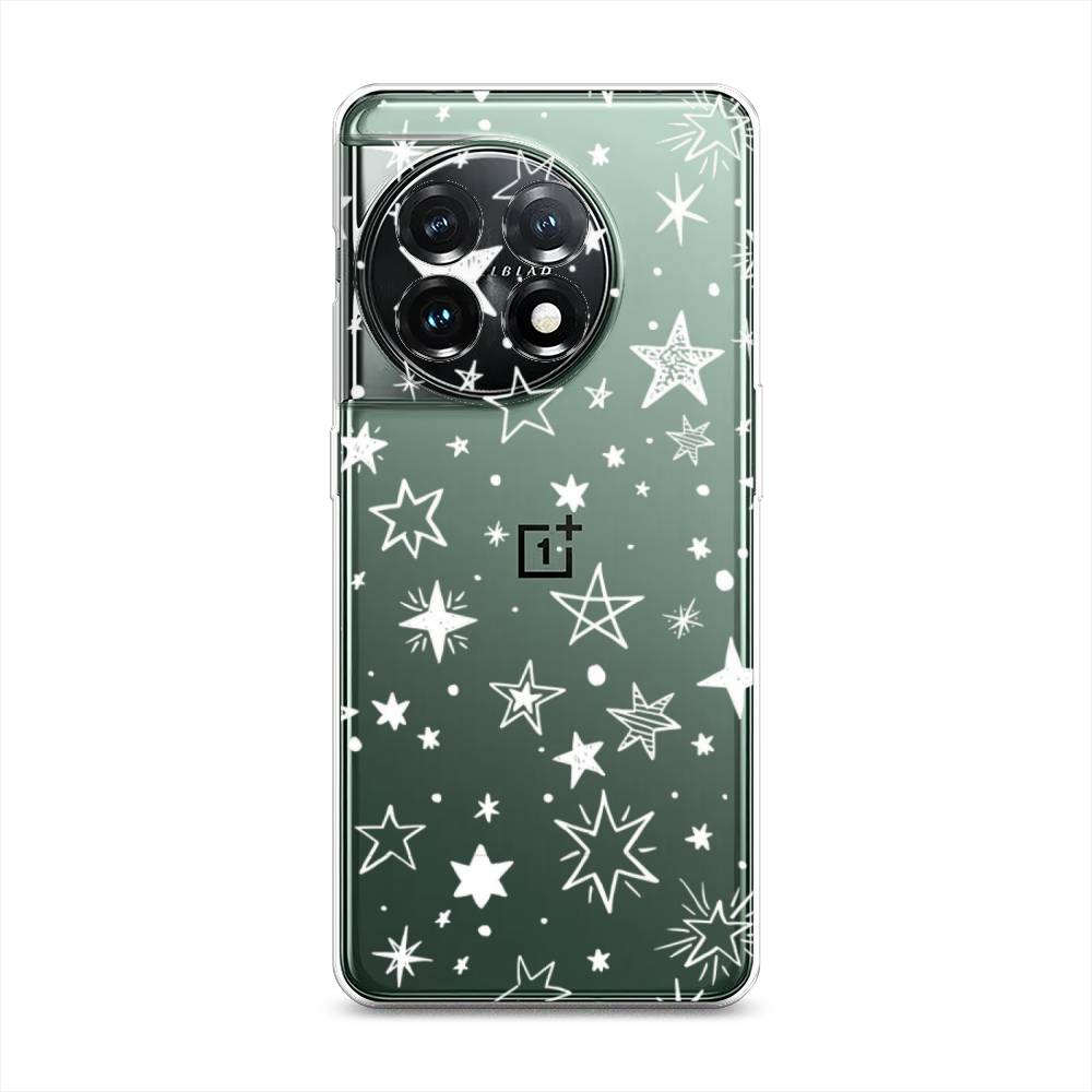 

Чехол Awog на OnePlus 11 "Звездочки графика белая", Прозрачный;белый, 153650-7