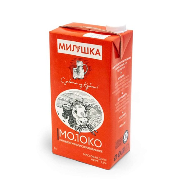 Молоко Милушка 3,2% 1л