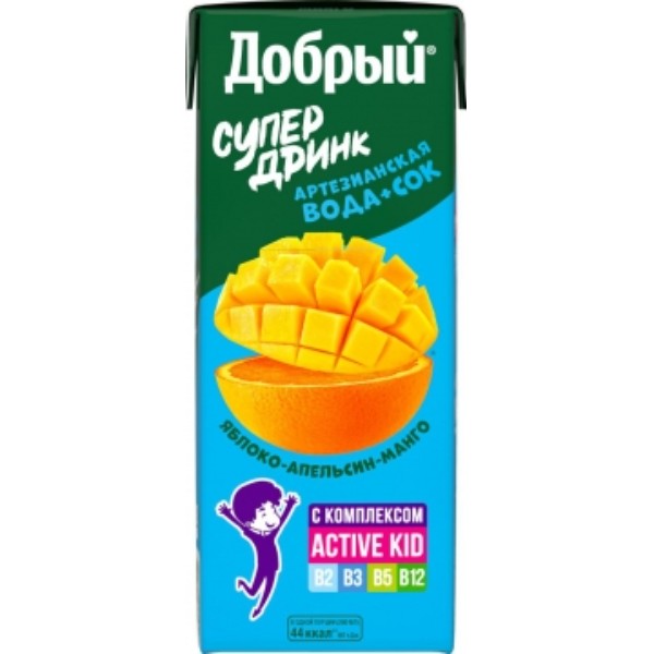 

Слк Добрый Яблоко Апельсин Манго 0,2л