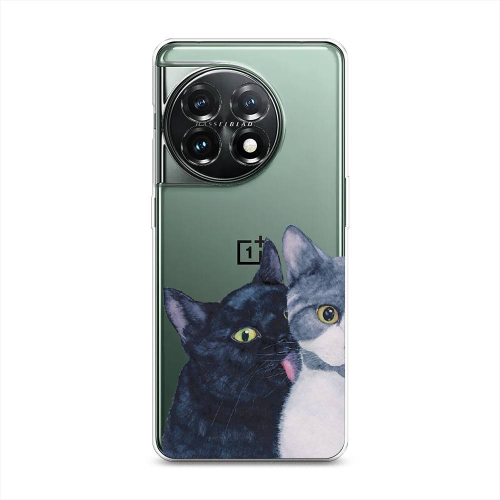 

Чехол Awog на OnePlus 11 "Кошачья любовь", Синий, 153650-1
