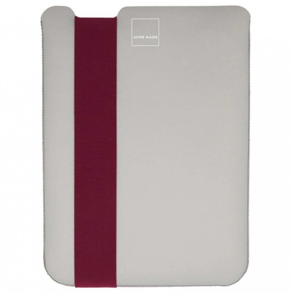 фото Чехол acme made skinny sleeve tablet m для ipad air (2019)/ipad pro 10.5 серый/фуксия
