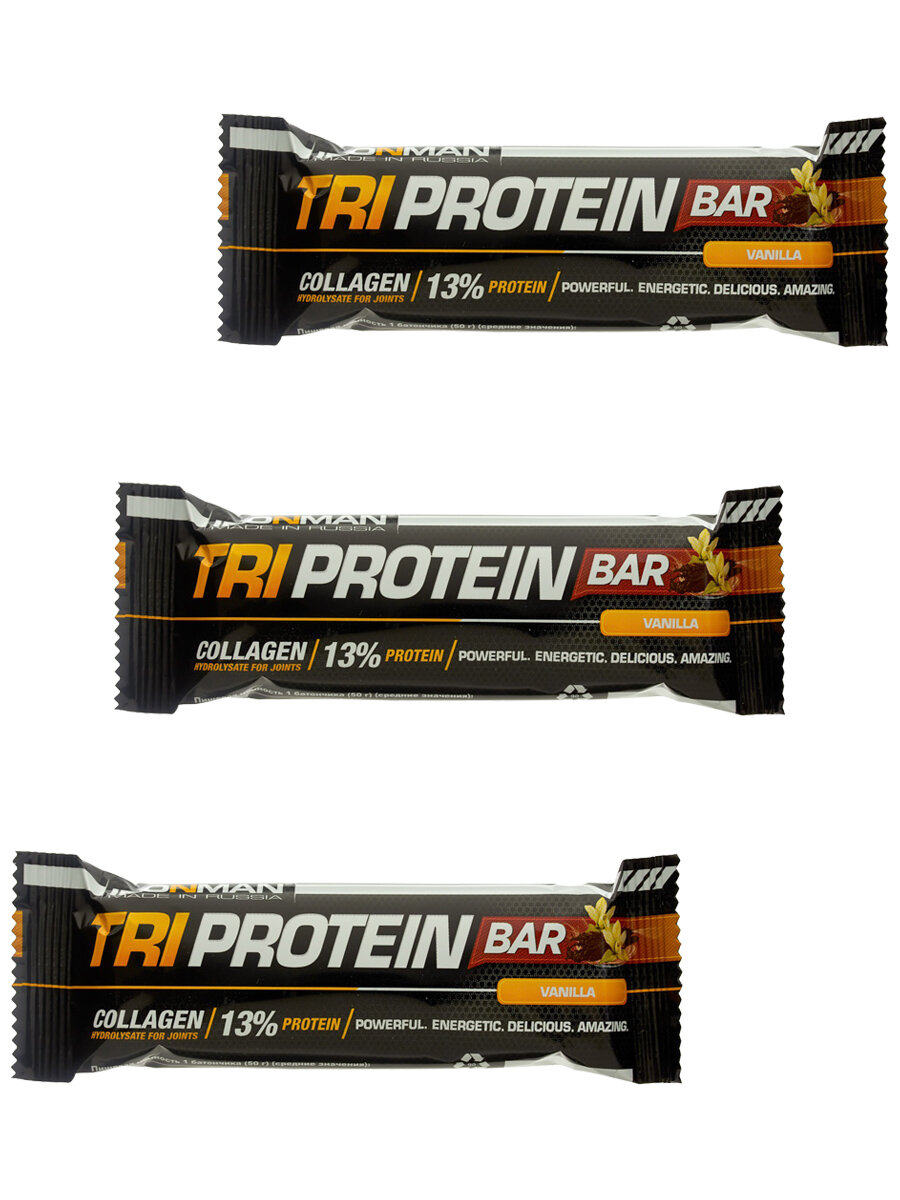 Протеиновый батончик Ironman 32% Protein bar (Ваниль) 3х50г