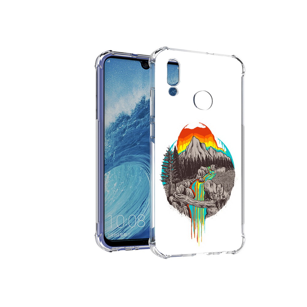 

Чехол MyPads Tocco для Huawei P Smart (2019) Радужный водопад, Прозрачный, Tocco