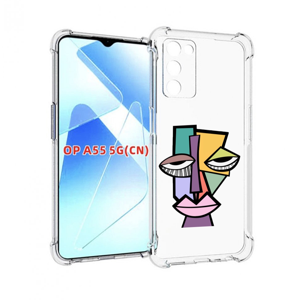 

Чехол MyPads лицо из квадратиков с глазами женский для Infinix Zero X Neo, Прозрачный, Tocco