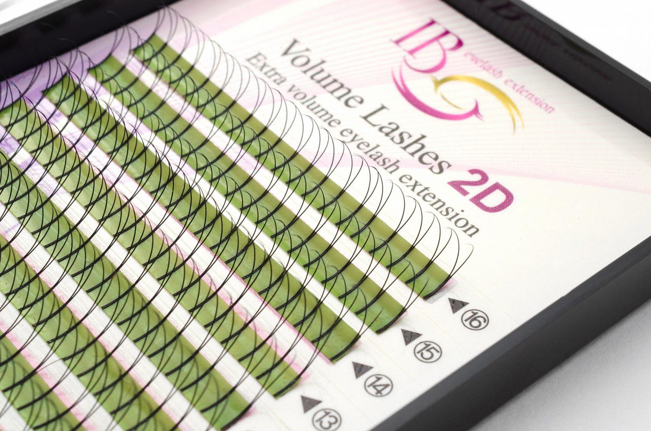 

Ресницы IBeauty пучковые 2D D 0.15 9-12 мм, Черный