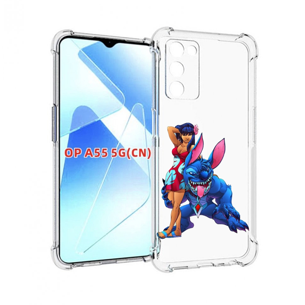 

Чехол MyPads лило и накаченный стич детский для Infinix Zero X Neo, Прозрачный, Tocco