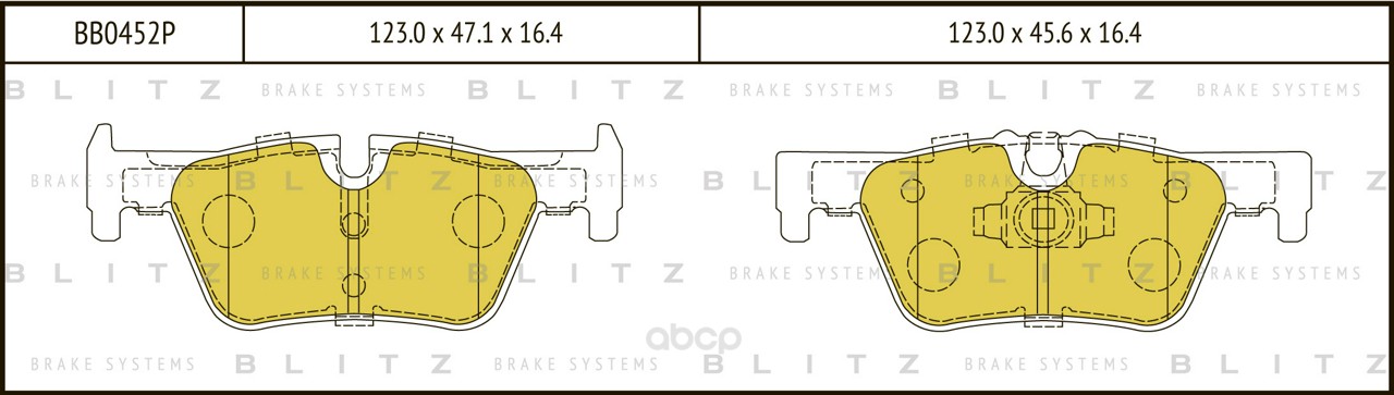 

Колодки дисковые задние BMW 1 F20 1.6/1.8/2.0D 11> BB0452P