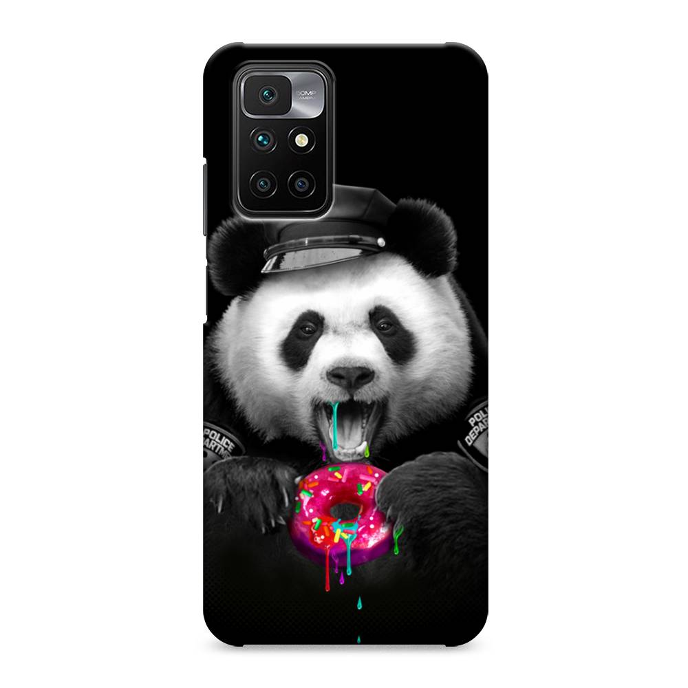 

Пластиковый чехол "Панда police" на Xiaomi Redmi 10, 311320-1