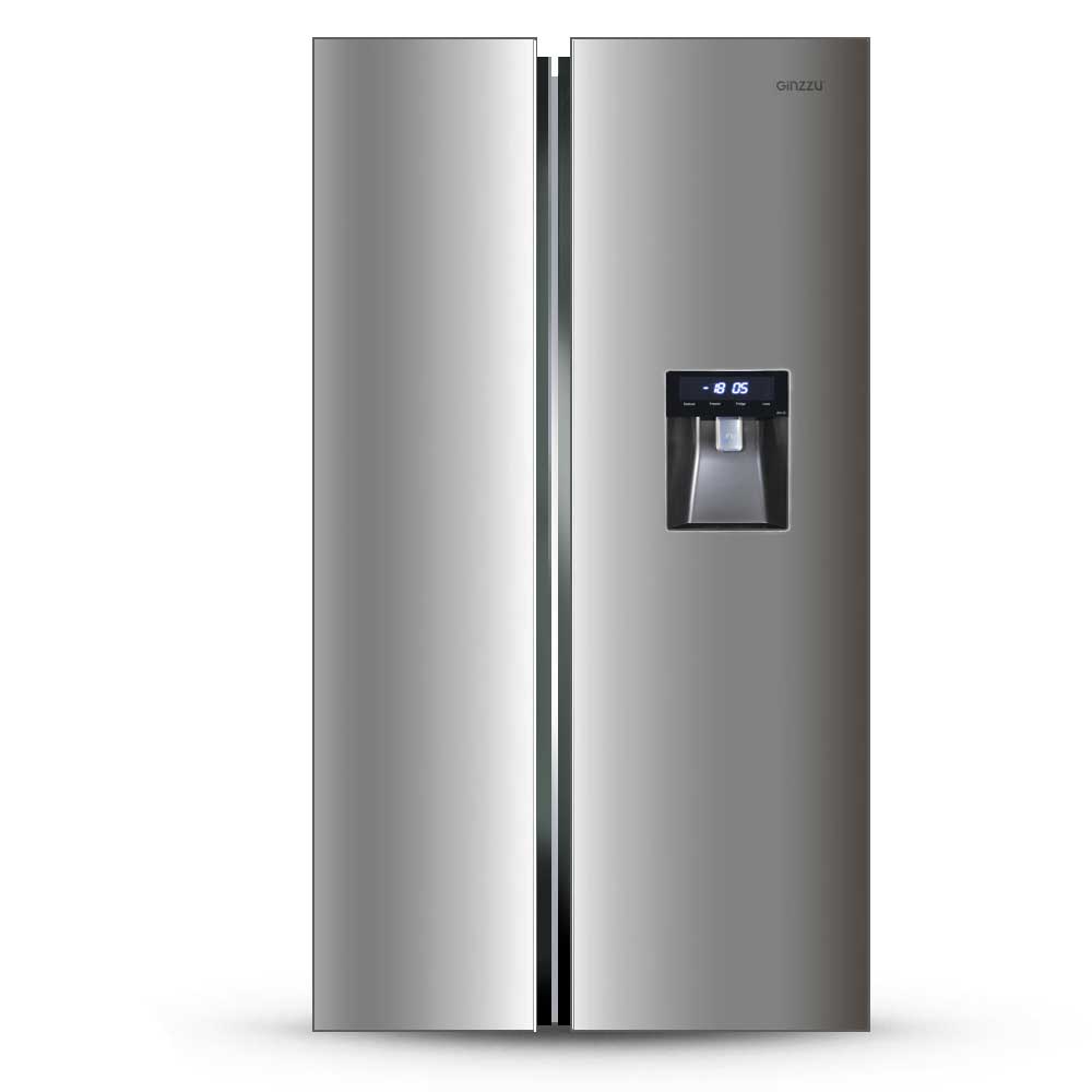 Холодильник Ginzzu NFK-521 серебристый