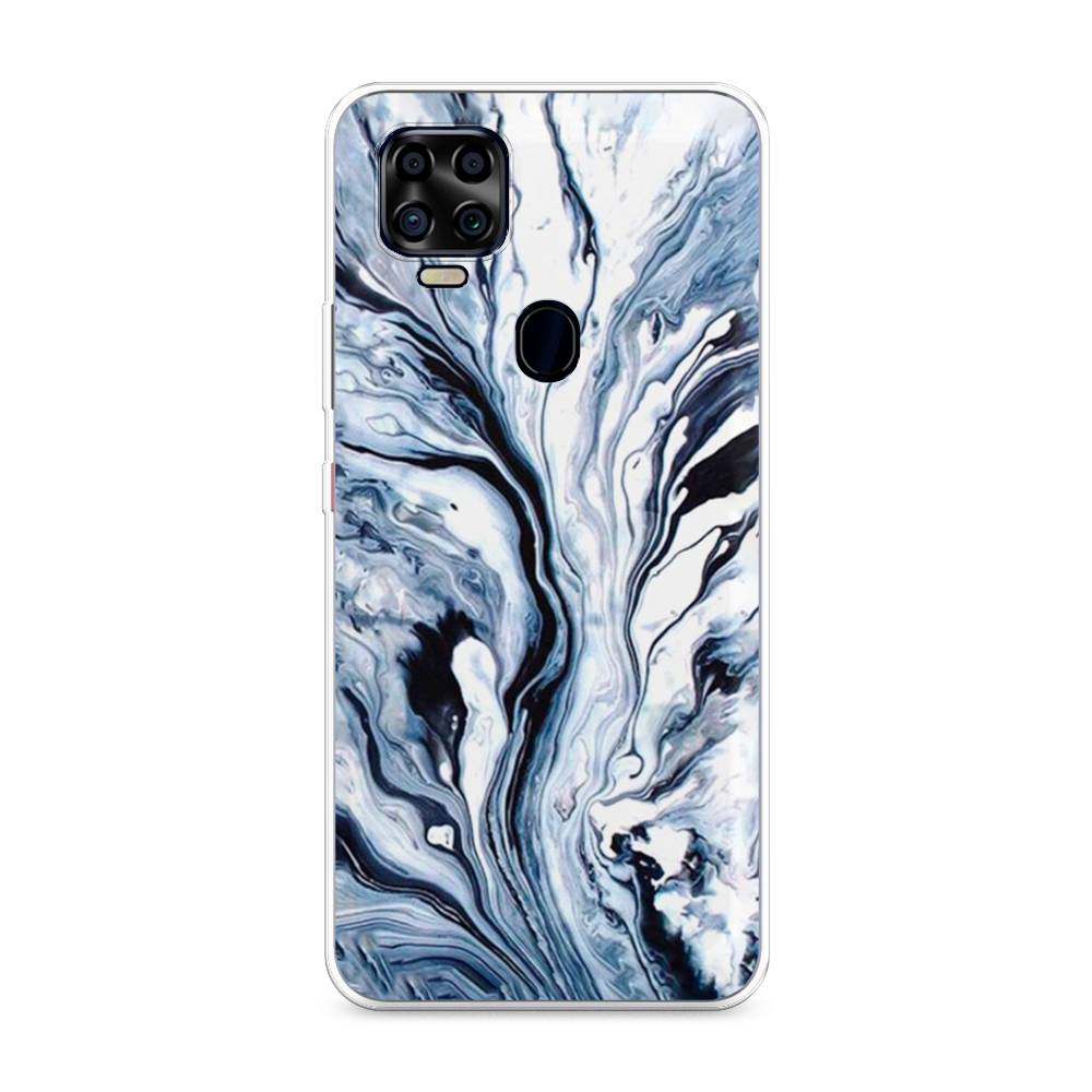 

Чехол Awog на ZTE Blade V2020 4G / ЗТЕ Блэйд V2020 4G "Голубой минерал мрамор", Разноцветный, 134350-3