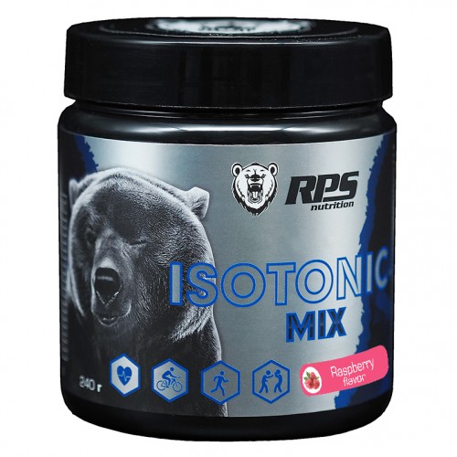 фото Изотоники rps nutrition isotonic + bcaa mix (банка) - 240 грамм, малина