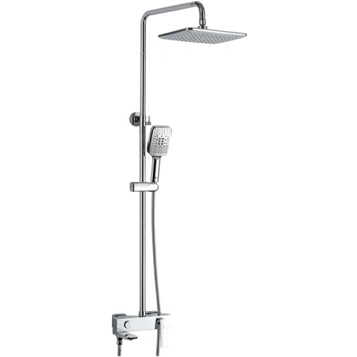 Душевая система Rose R2736 душевой гарнитур milardo shower set 3503f60m16 с лейкой d 80 мм со стойкой 600 мм с мыльницей