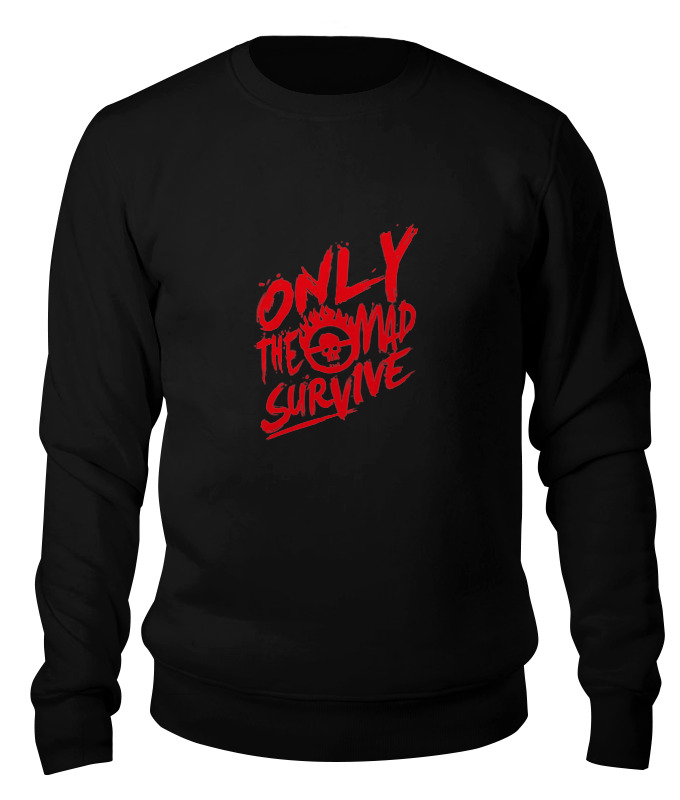 

Свитшот унисекс Printio Mad survive черный S, Mad survive