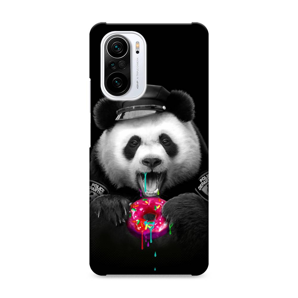 

Пластиковый чехол "Панда police" на Xiaomi Poco F3, 310120-1