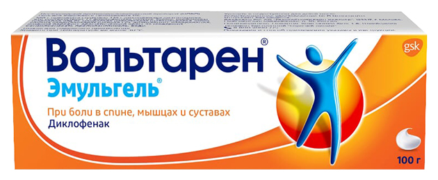 

Вольтарен Эмульгель гель для наружного применения 1% 100 г
