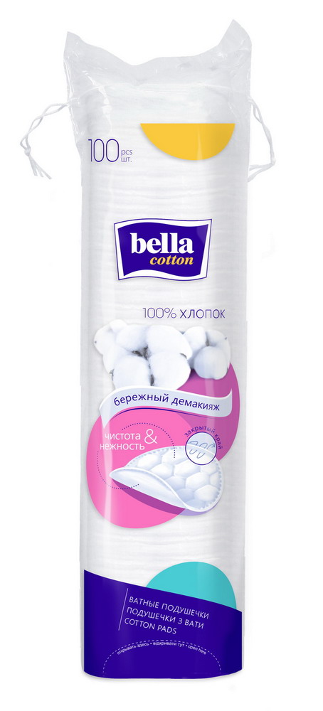 

Ватные диски Bella косметические, 100 шт.