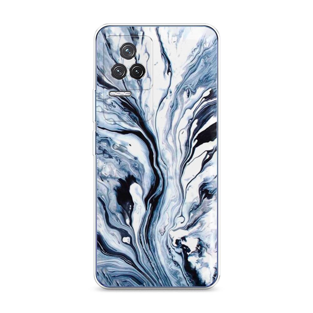 

Чехол Awog на Xiaomi Redmi K50 "Голубой минерал мрамор", Разноцветный, 312250-3