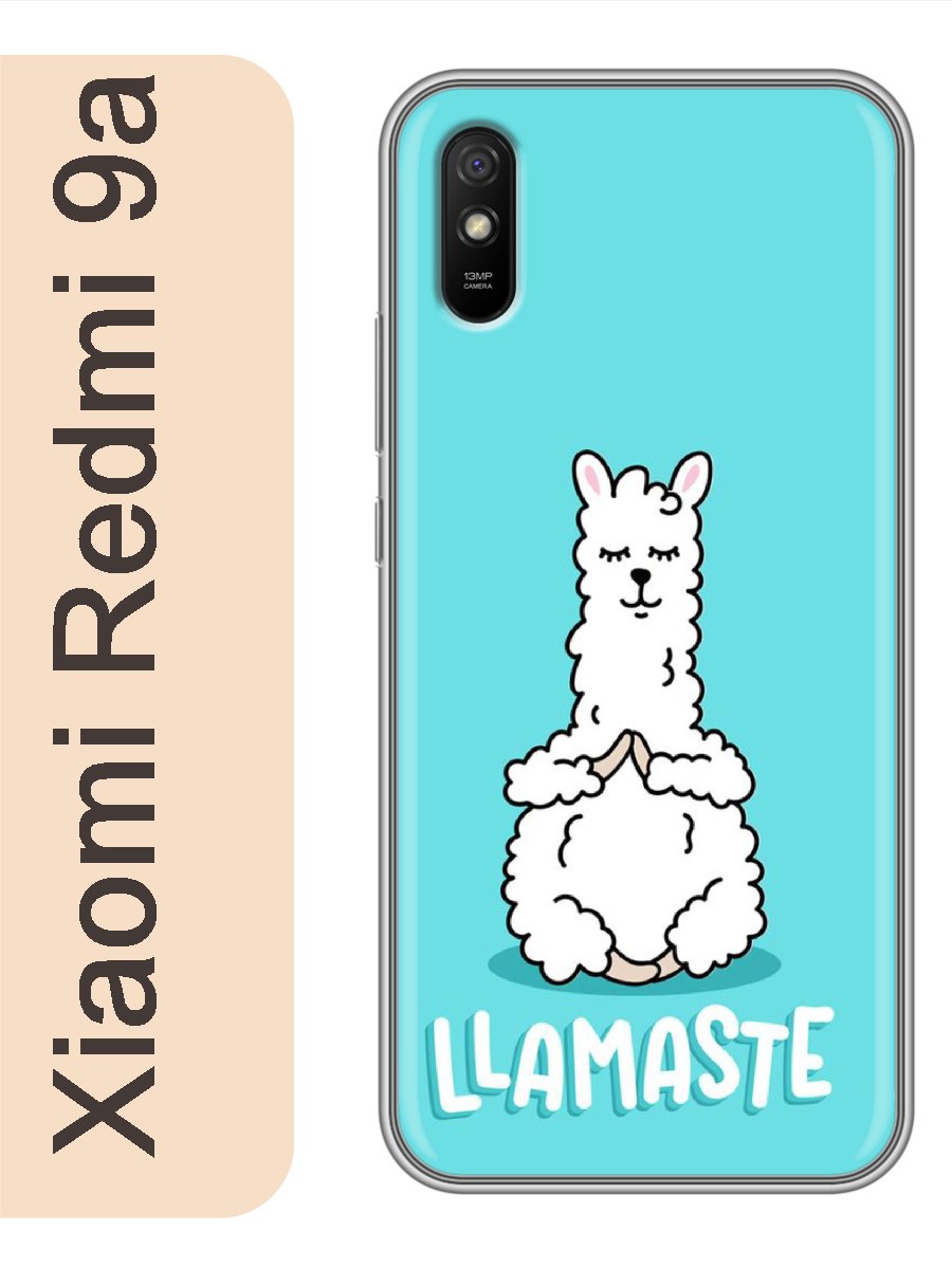 

Чехол на Xiaomi Redmi 9a лама ламасте 849, Прозрачный, red9azhiv