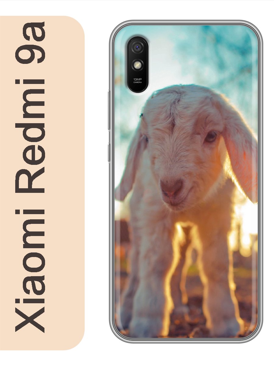 

Чехол на Xiaomi Redmi 9a козленок 848, Прозрачный, red9azhiv