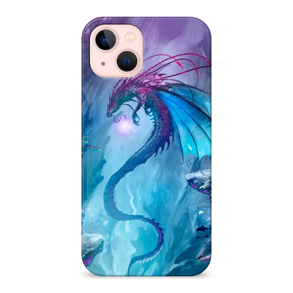 

Пластиковый чехол "Водный дракон" на Apple iPhone 13, 14220-1