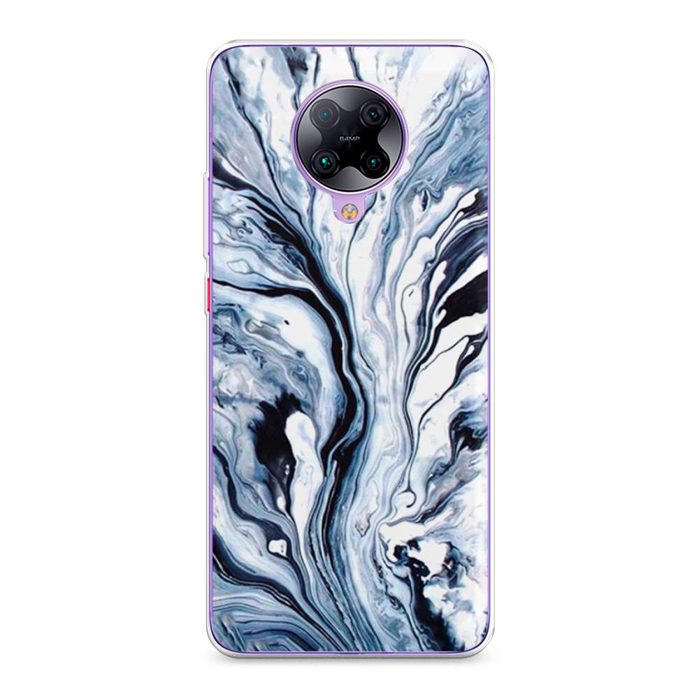 

Чехол Awog на Poco F2 Pro/Redmi K30 Pro "Голубой минерал мрамор", Разноцветный, 37050-3