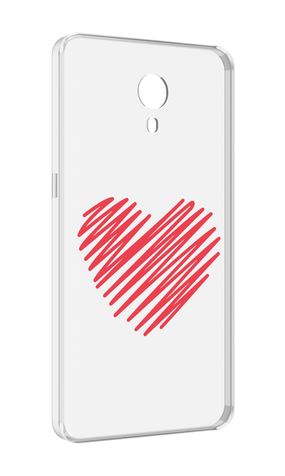 

Чехол MyPads сердечко-одной-линией для Meizu M3 Note, Прозрачный, Tocco