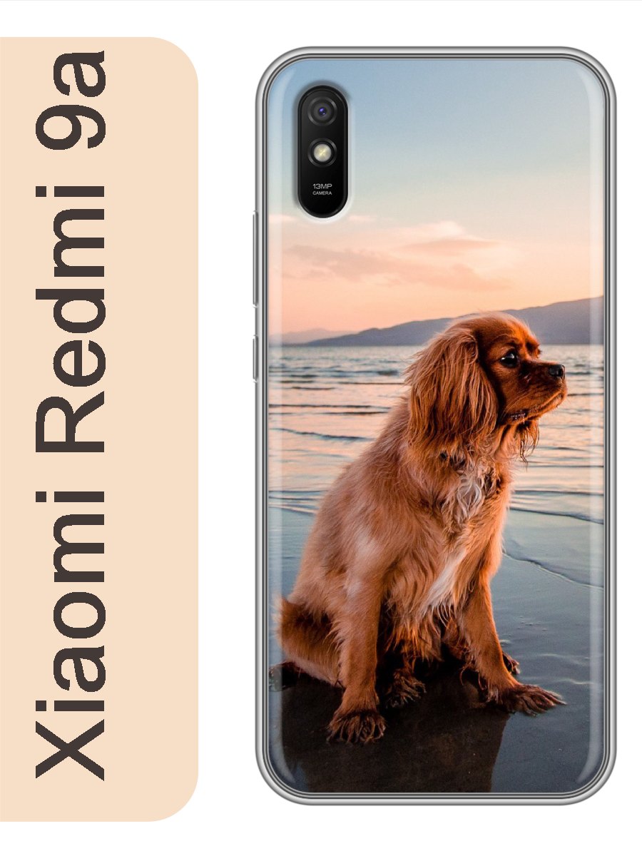 

Чехол на Xiaomi Redmi 9a спаниель на пляже 831, Прозрачный, red9adogs